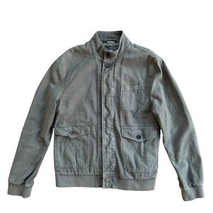 CLOSED Mens Army Green‎ Utility Bomber Jacket Size XL Cotton Blend